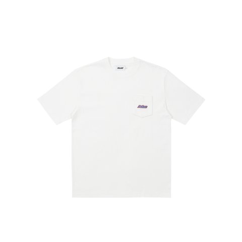 Palace EMBROIDERED POCKET T-SHIRT WHITE - Colorway