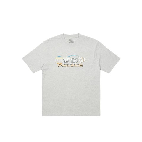 Palace CUTEY T-SHIRT GREY MARL - Colorway