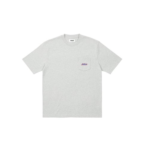 Palace EMBROIDERED POCKET T-SHIRT GREY MARL - Colorway
