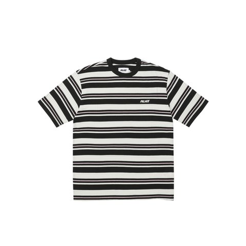 Palace STRIPE T-SHIRT BLACK - Colorway
