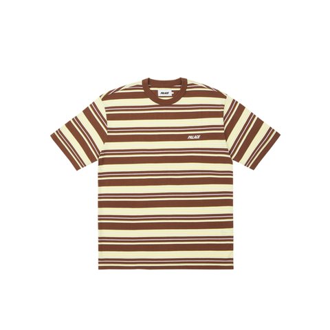 STRIPE T-SHIRT BROWN