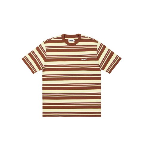 STRIPE T-SHIRT BROWN