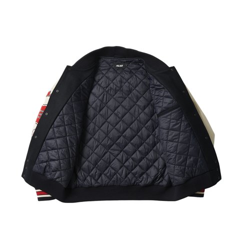 Palace FALLEN ANGELS VARSITY JACKET NAVY - Colorway