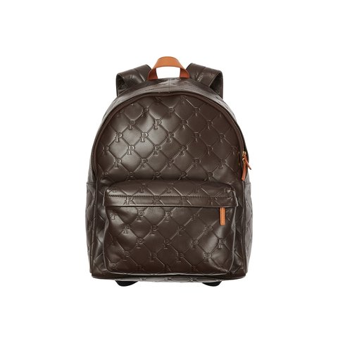 PAL-M-GRAM LEATHER BACKPACK BROWN