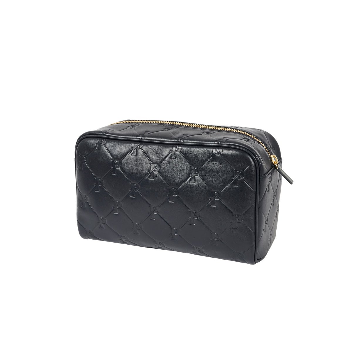 Palace PAL-M-GRAM LEATHER WASHBAG MIDNIGHT BLUE (Spring 2023) - €208.00