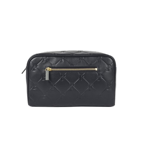 Palace PAL-M-GRAM LEATHER WASHBAG MIDNIGHT BLUE - Colorway