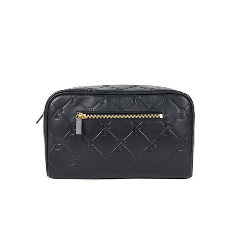 Palace PAL-M-GRAM LEATHER WASHBAG MIDNIGHT BLUE - Colorway