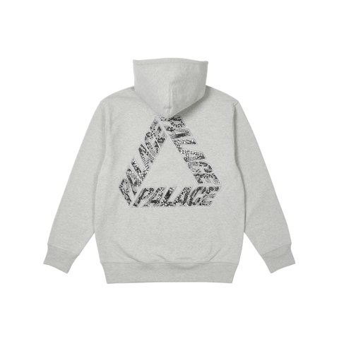 Palace P-3 SNAKE APPLIQUE HOOD GREY MARL - Colorway