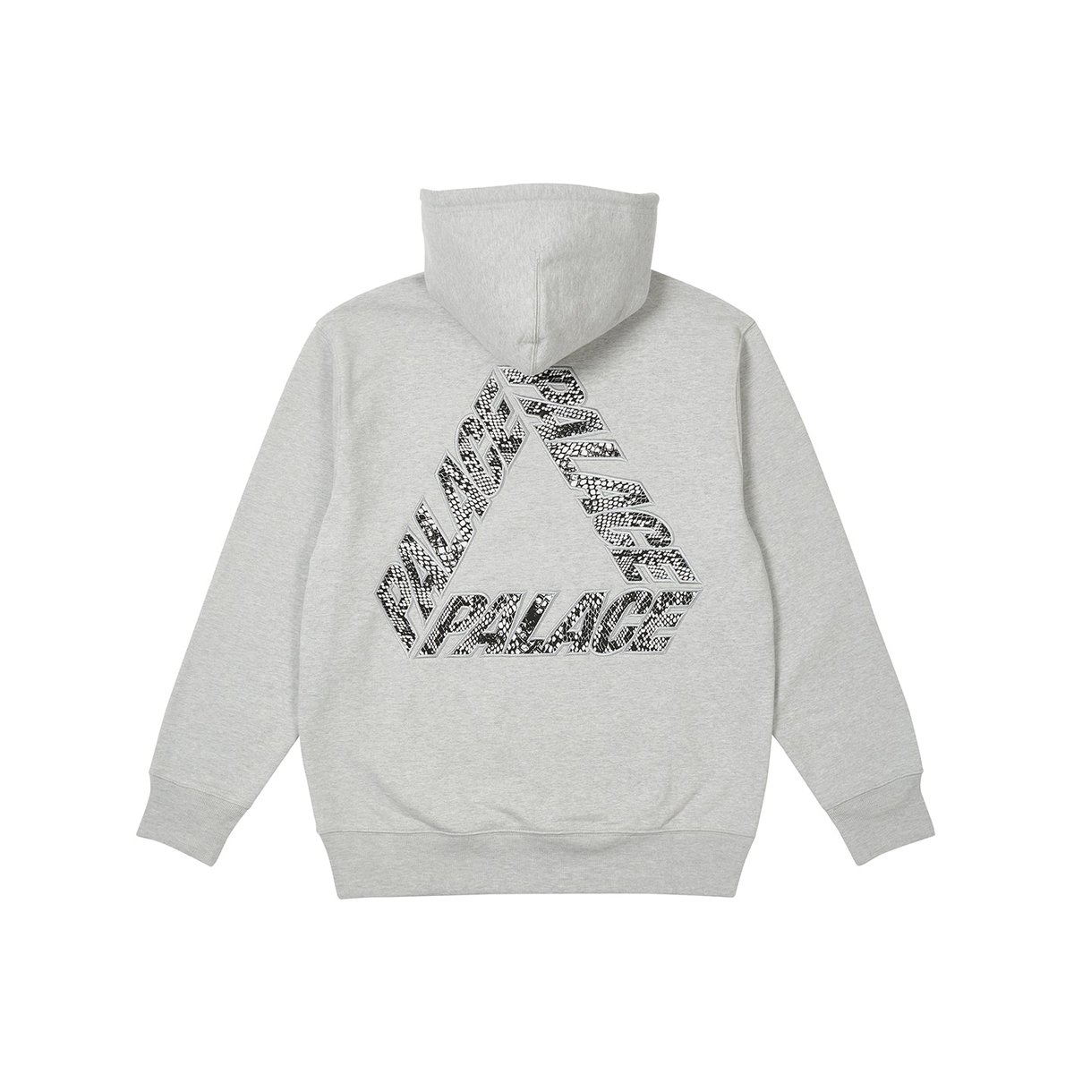 Palace P-3 SNAKE APPLIQUE HOOD GREY MARL (Spring 2023) - €148.00