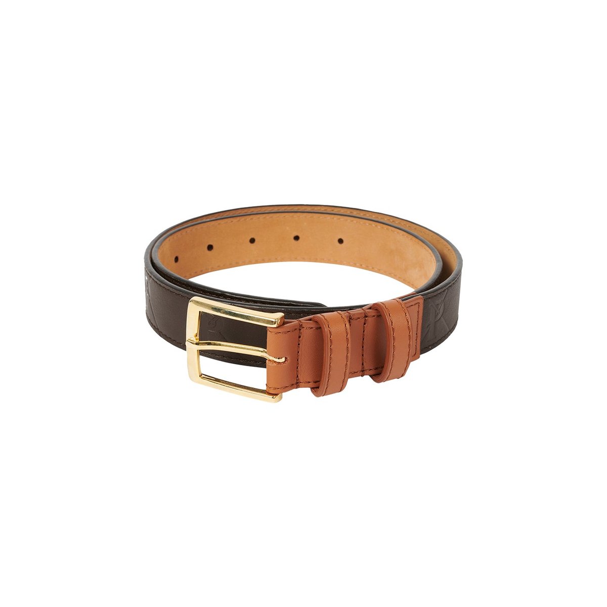 Palace PAL-M-GRAM LEATHER BELT BROWN (Spring 2023) - €168.00