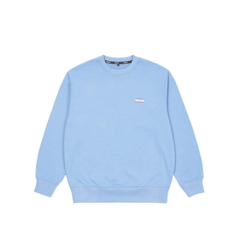 Palace BASICALLY A CREW FLEXY BLUE - Colorway