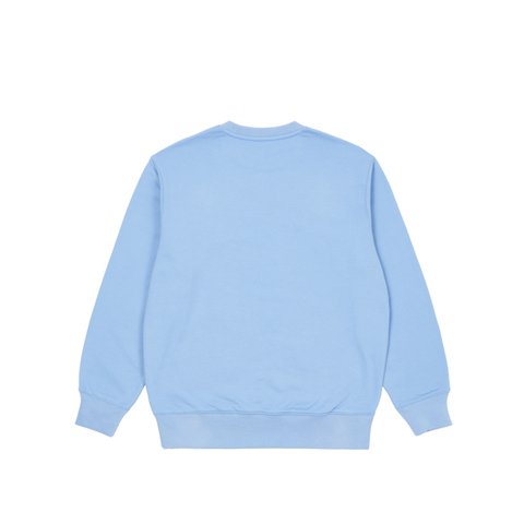 Palace BASICALLY A CREW FLEXY BLUE - Colorway