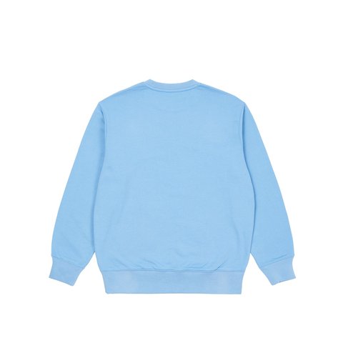Palace BASICALLY A CREW FLEXY BLUE - Colorway