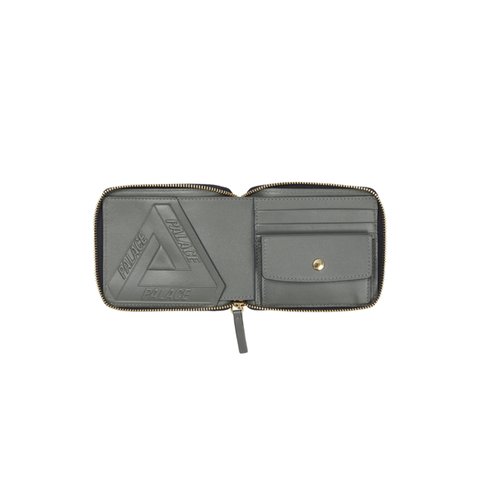 Palace PAL-M-GRAM LEATHER ZIP WALLET MIDNIGHT BLUE - Colorway