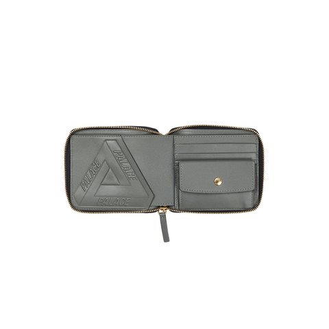 Palace PAL-M-GRAM LEATHER ZIP WALLET MIDNIGHT BLUE - Colorway