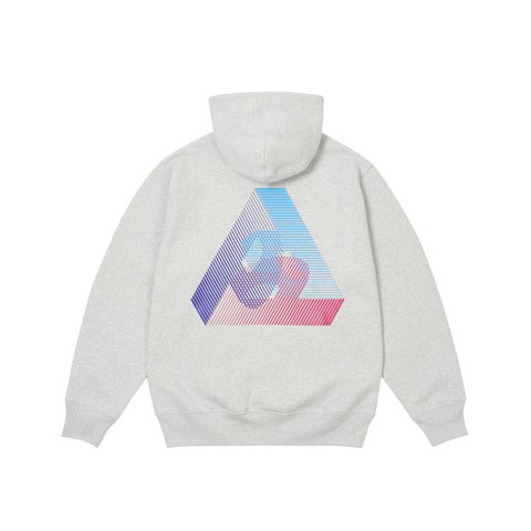Palace 3P FADE HOOD GREY MARL - Colorway