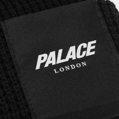 Palace PALACE LONDON WAFFLE BEANIE BLACK - Colorway
