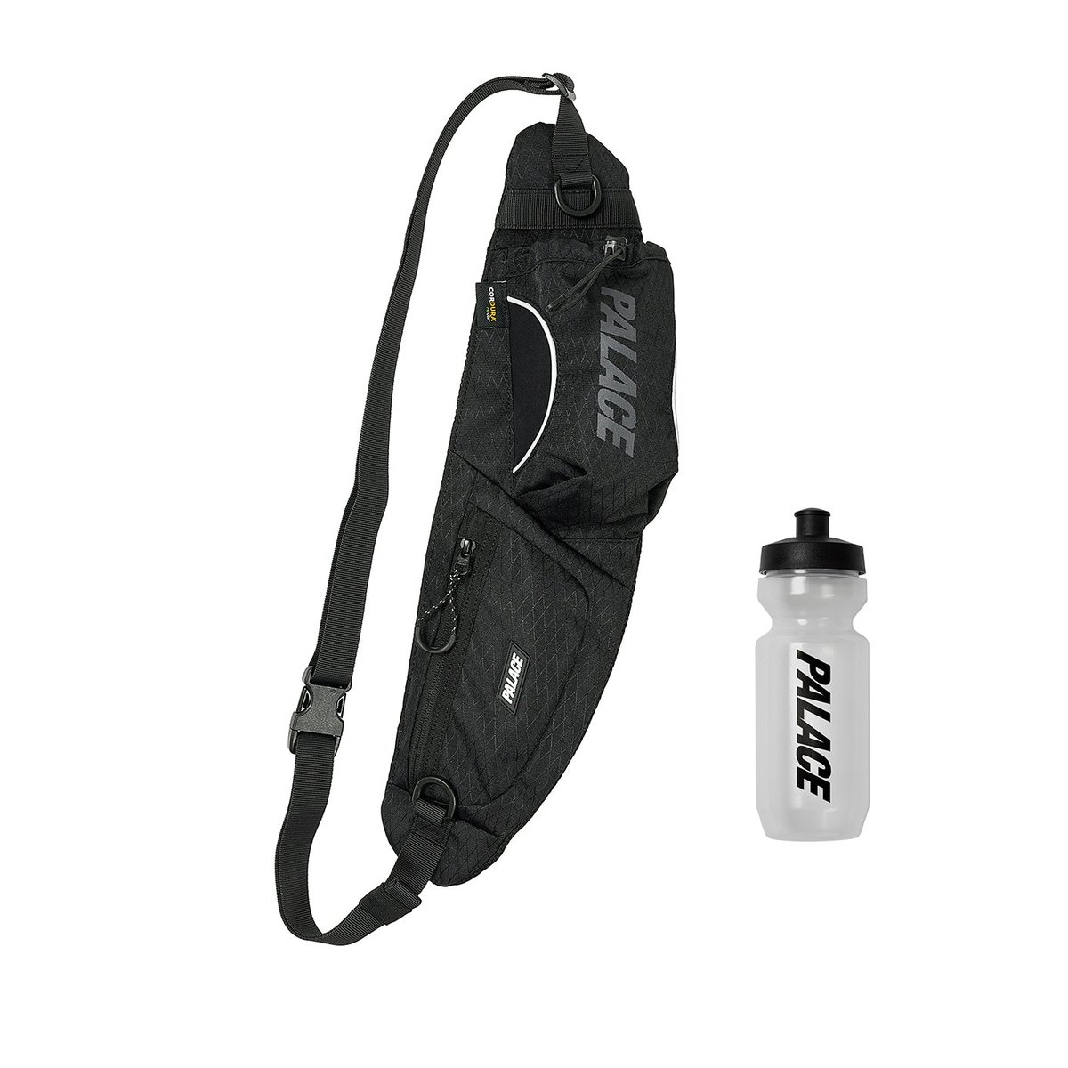 Palace CORDURA Y-RIP BOTTLE PACK BLACK (Spring 2024) - $88.00