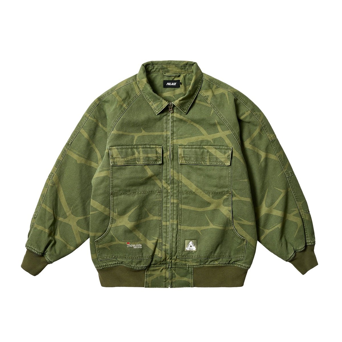 Palace HEAVY CANVAS BOMBER JACKET THE DEEP GREEN (Spring 2024) - $298.00