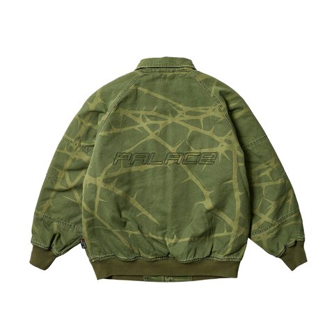 Palace HEAVY CANVAS BOMBER JACKET THE DEEP GREEN - Colorway