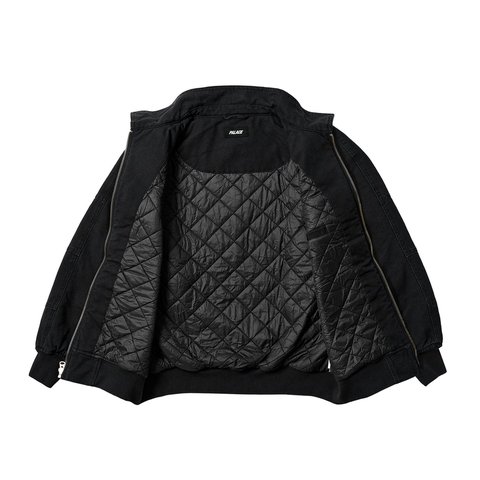 Palace HEAVY CANVAS BOMBER JACKET BLACK - Colorway