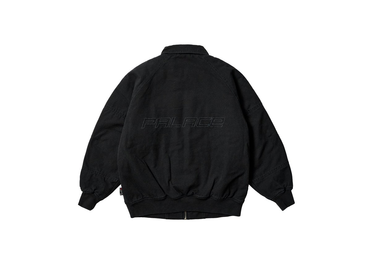 HEAVY CANVAS BOMBER JACKET BLACK - Spring 2024 - Palace