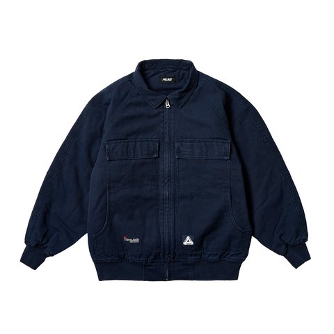 Palace HEAVY CANVAS BOMBER JACKET NAVY - $298.00