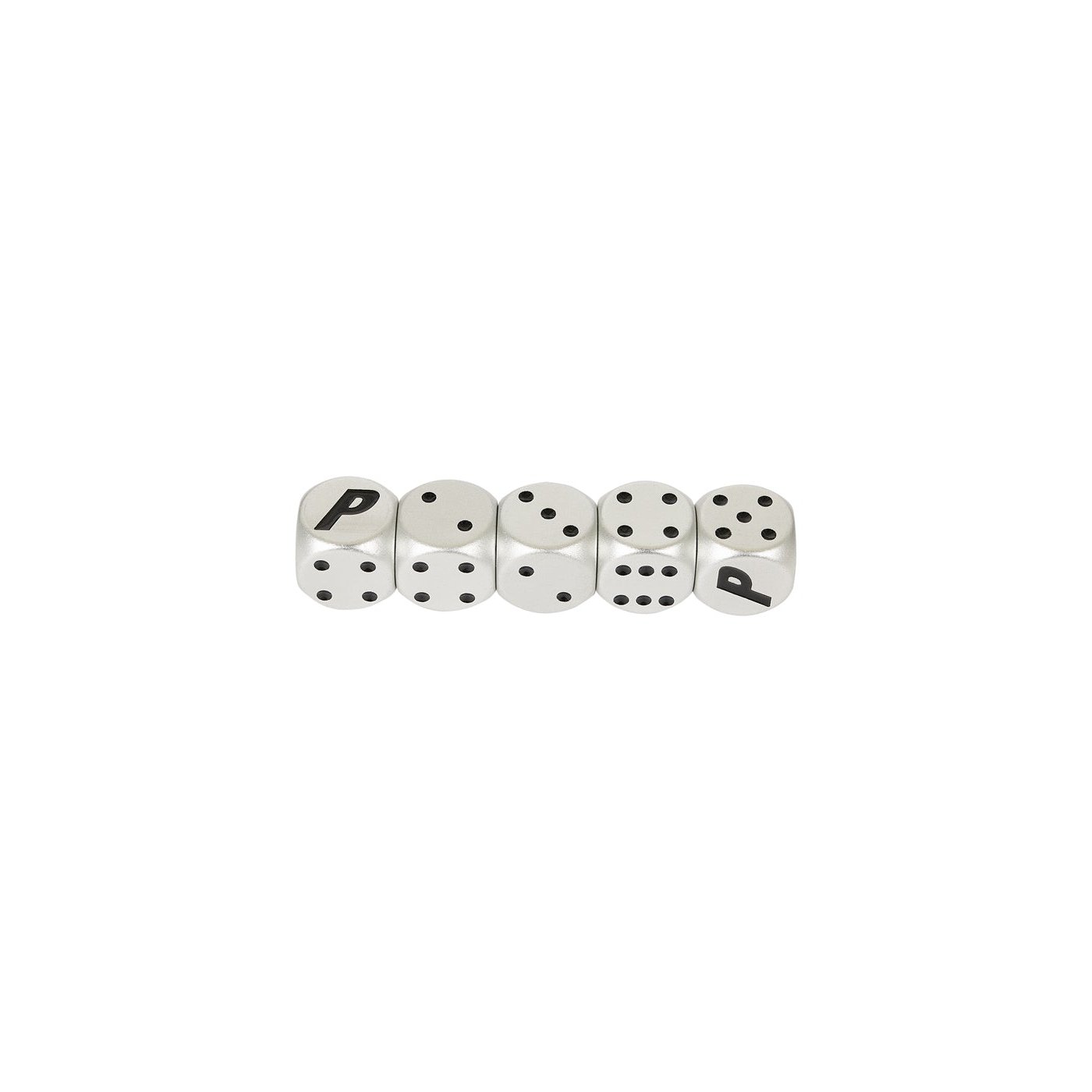 METAL DICE SILVER