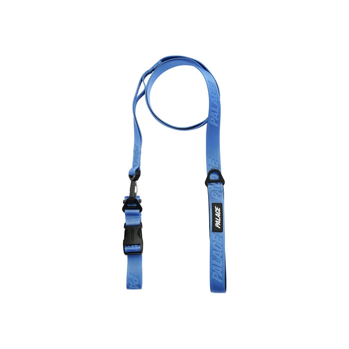 Palace JACQUARD LOGO DOG COLLAR AND LEAD BLUE (Spring 2024) - $52.00