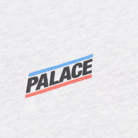 Palace BASICALLY A ZIP HOOD GREY MARL - Colorway