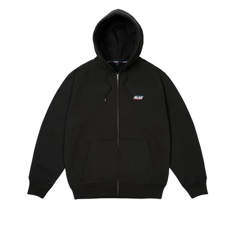 Palace BASICALLY A ZIP HOOD BLACK - $158.00