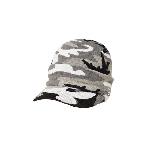 Palace NEW ERA PEAK BEANIE GREY CAMO - $48.00