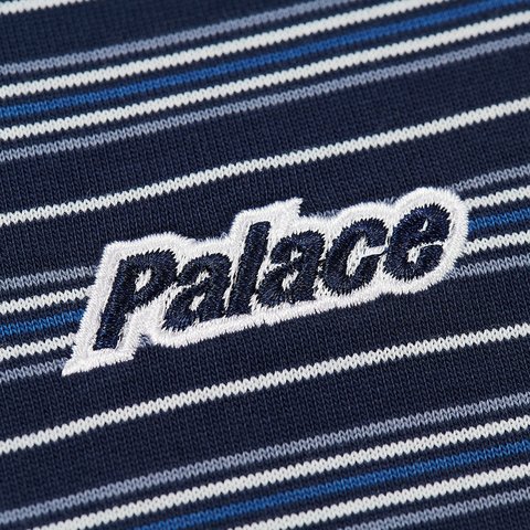 Palace BOXY STRIPE T-SHIRT NAVY - Colorway