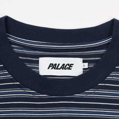 Palace BOXY STRIPE T-SHIRT NAVY - Colorway