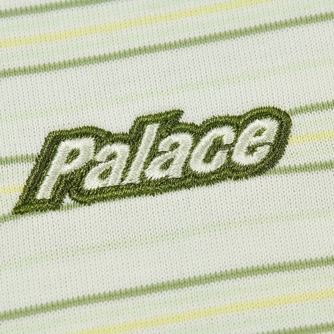 Palace BOXY STRIPE T-SHIRT GREEN - Colorway