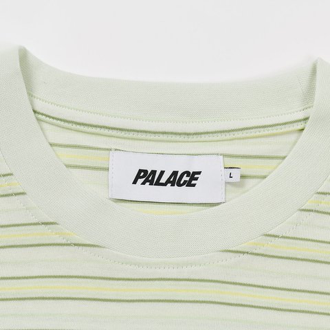 Palace BOXY STRIPE T-SHIRT GREEN - Colorway