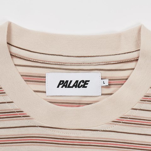 Palace BOXY STRIPE T-SHIRT BROWN - Colorway