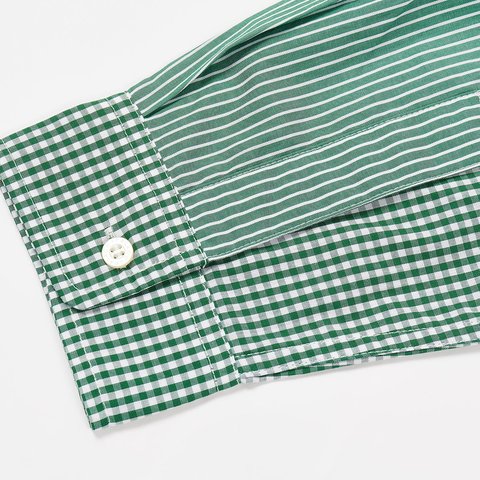 Palace PATCHWORK STRIPE SHIRT GREEN - Colorway