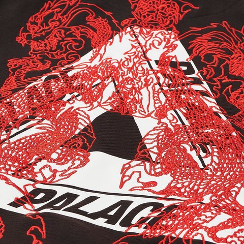 Palace TRI-DRAGON HOOD BLACK - Colorway