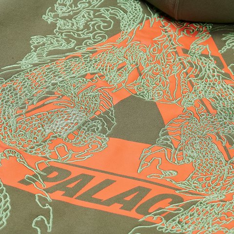 Palace TRI-DRAGON HOOD THE DEEP GREEN - Colorway