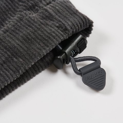 CORDUROY BELTER TROUSER WASHED BLACK