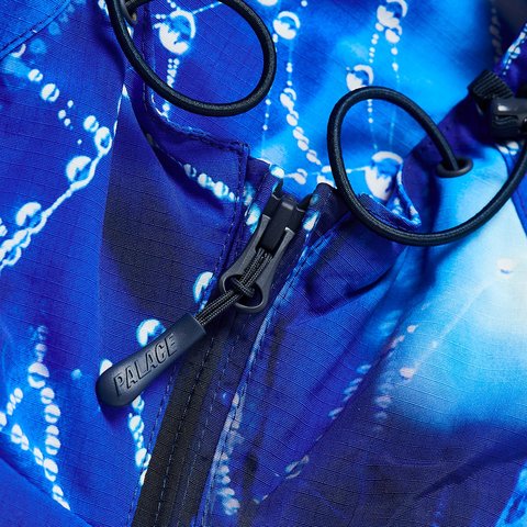 ARC SHELL HOODED JACKET SPIDER WEB BLUE