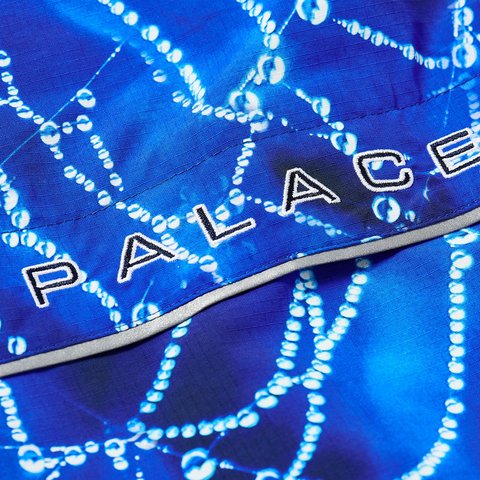 ARC SHELL HOODED JACKET SPIDER WEB BLUE