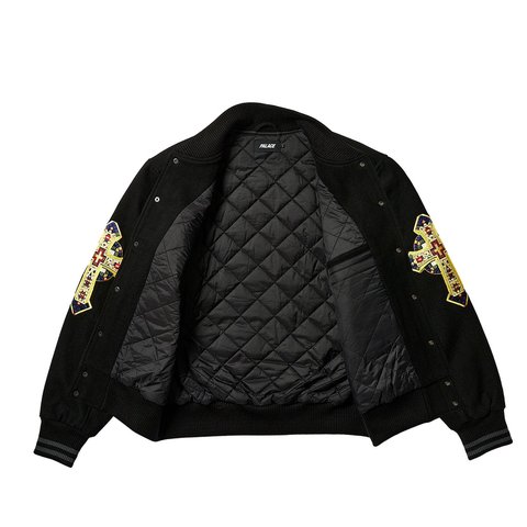 Palace PALACE SAINTS VARSITY JACKET BLACK - Colorway