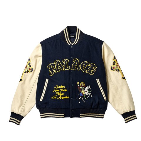 Palace PALACE SAINTS VARSITY JACKET NAVY - $578.00