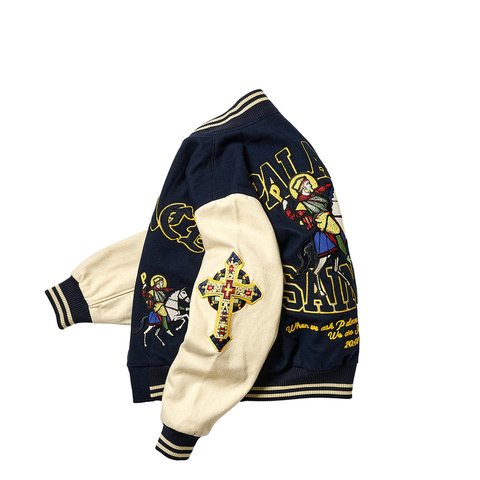 Palace PALACE SAINTS VARSITY JACKET NAVY - Colorway