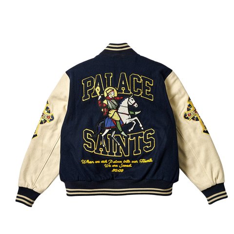Palace PALACE SAINTS VARSITY JACKET NAVY - Colorway
