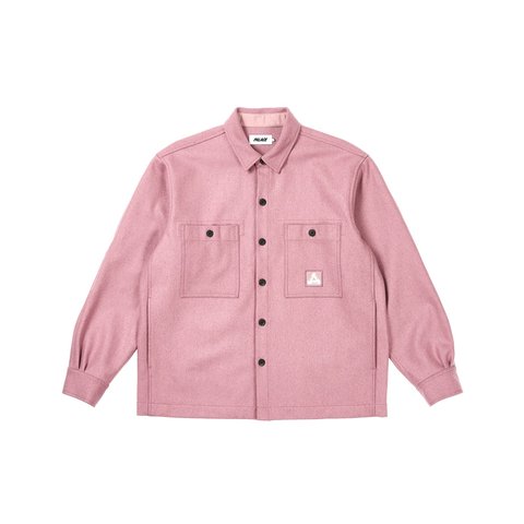 Palace WOOL SHIRT JACKET DUSTY MAUVE - $198.00