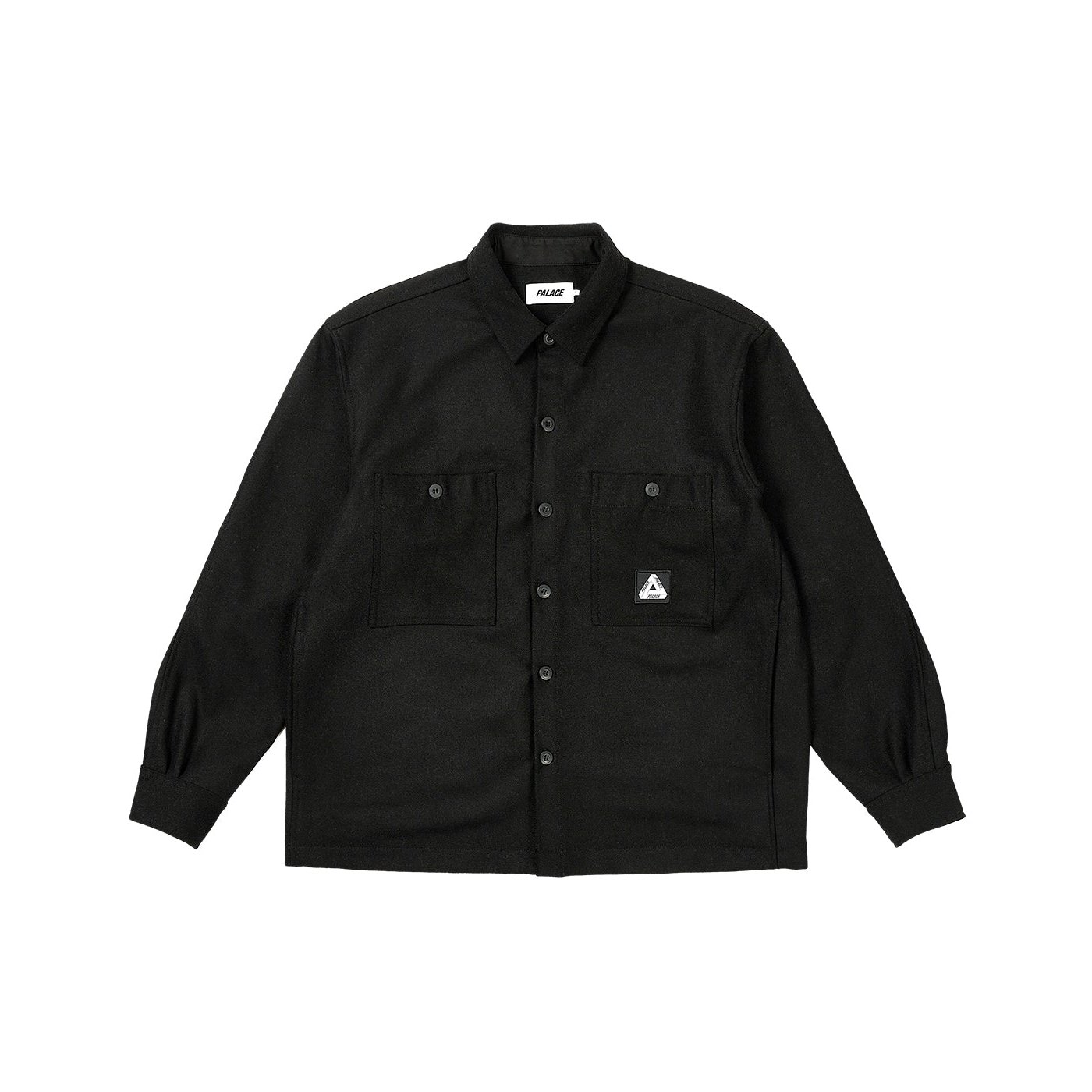WOOL SHIRT JACKET BLACK
