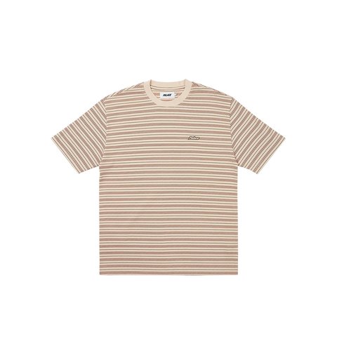 Palace BOXY STRIPE T-SHIRT BROWN - €78.00